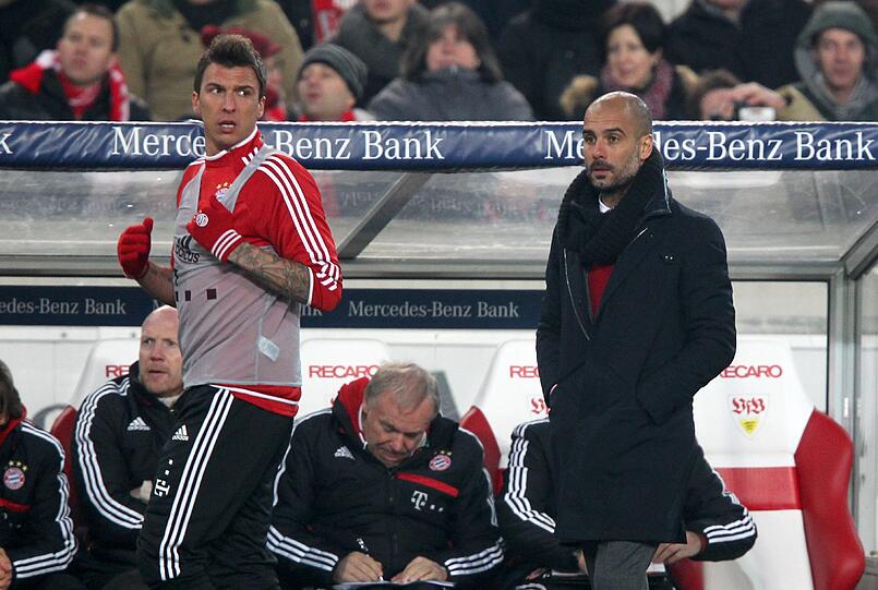 Werden keine Freunde mehr werden: Mario Mandzukic und Pep Guardiola (Archivbild)