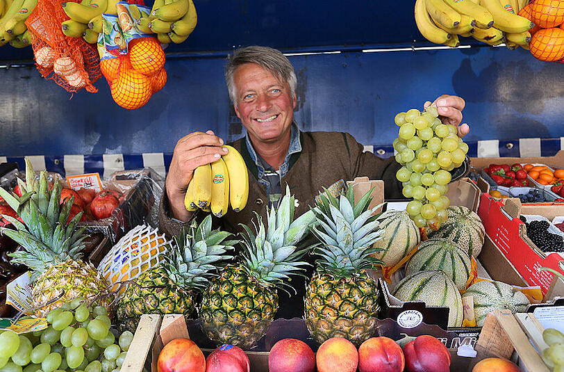 Ist ab sofort bei Snapchat: Dieter Schweiger, besser bekannt als der "Obststandl Didi".