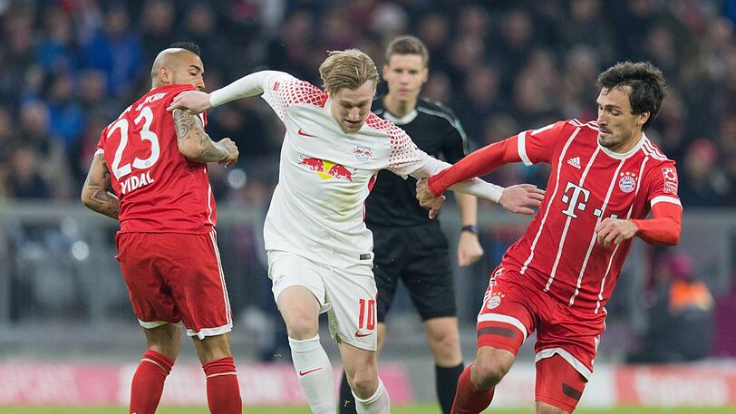 Gegen die Bayern wurde Emil Forsberg erst in der zweiten Halbzeit eingewechselt.