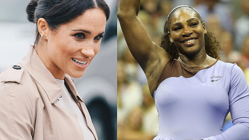 Herzogin Meghan (l.) will Serena Williams im Kampf um den US-Open-Titel vor Ort die Daumen drücken Herzogin Meghan (l.) will Serena Williams im Kampf um den US-Open-Titel vor Ort die Daumen drücken