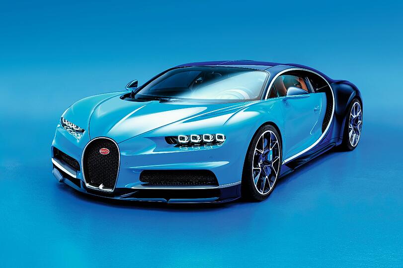 Der Bugatti Chiron leistet sagenhafte 1500 PS und 1600 Nm Drehmoment.