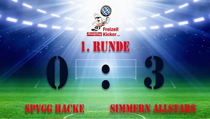 Die Simmern Allstars gewann die Partie mit 3:0. Die Simmern Allstars gewann die Partie mit 3:0.