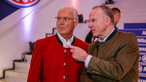 Franz Beckenbauer und Karl-Heinz Rummenigge im Jahr 2016
