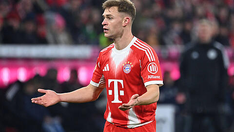 Fordert speziell bei Standardsituationen eine Steigerung: Bayern-Vizekapitän Joshua Kimmich. Fordert speziell bei Standardsituationen eine Steigerung: Bayern-Vizekapitän Joshua Kimmich.