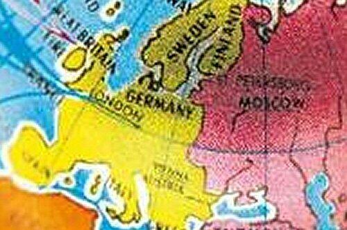 Mit dieser 'neuen' Europakarte werben die Schweizer Bundesbahnen