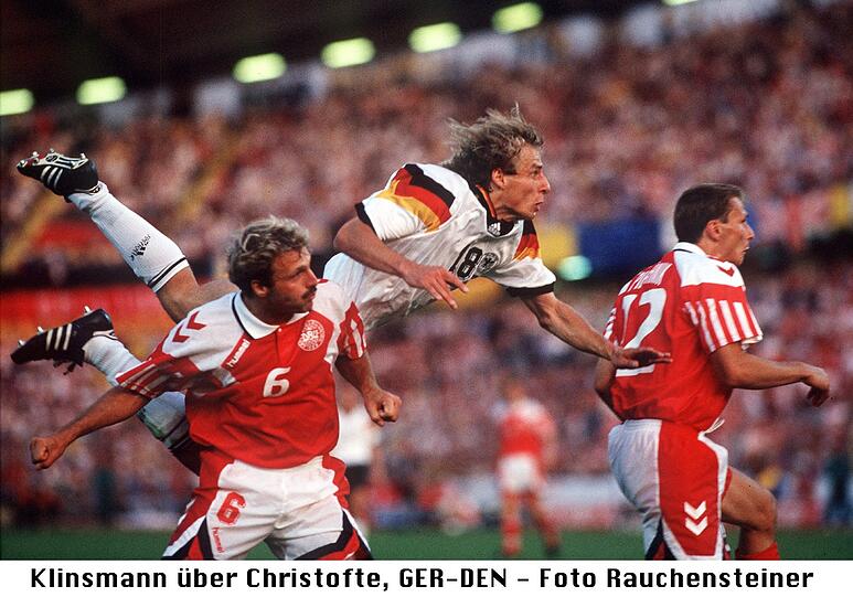 Im Endspiel der Europameisterschaft ohne Treffer: DFB-Torjäger Jürgen Klinsmann.