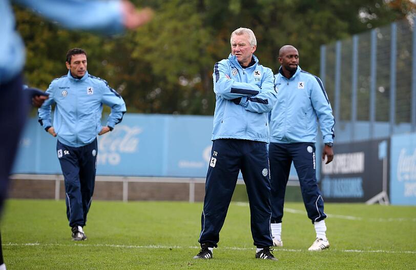 Das erste Training mit dem neuen Co-Trainer Sven Kmetsch.