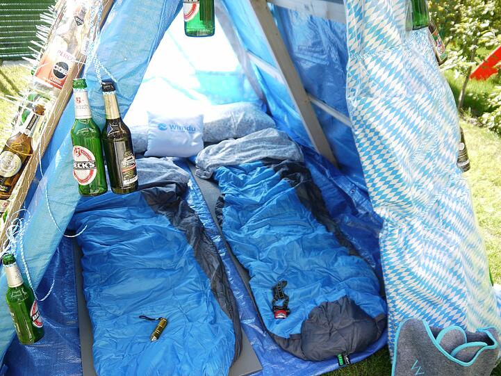 Da kommt echtes Wiesn-Flair auf &ndash; das Ganze allerdings zum stolzen Preis von 120 Euro pro Nacht.