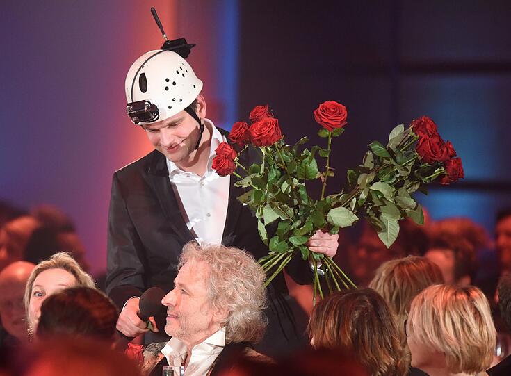 Lutz van der Horst (l) und Thomas Gottschalk