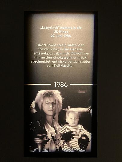 David Bowie spielt Jareth in „Labyrinth“.