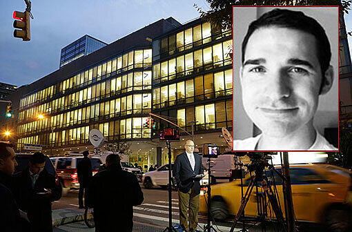 Die Millionenmetropole New York in Sorge. In diesem Krankenhaus wird der mit dem Virus infizierte Arzt (kleines Bild) behandelt.