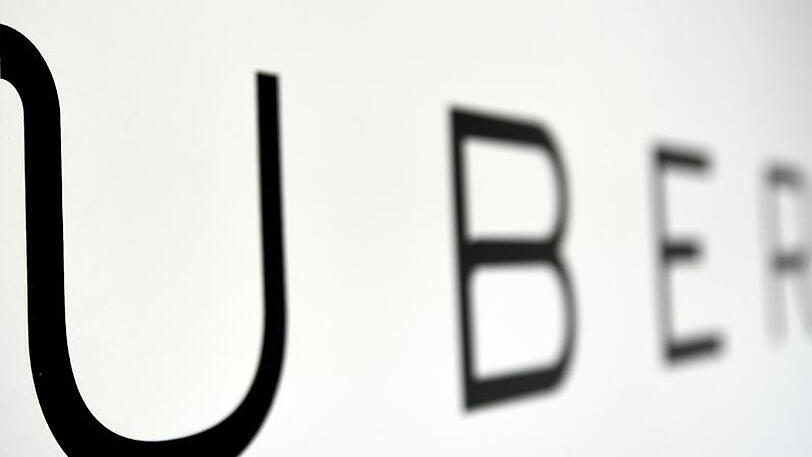 Das Logo des Unternehmens Uber.