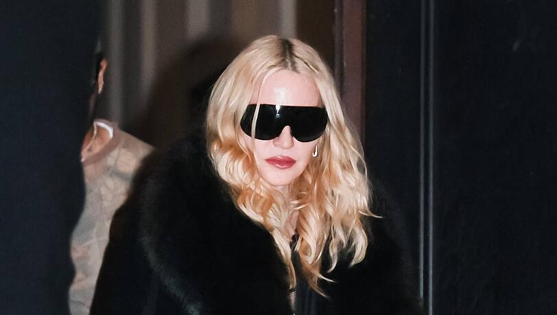 Madonna Anfang M&auml;rz bei der Mail&auml;nder Fashion Week.