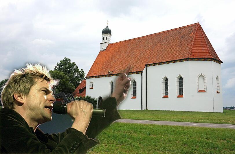 Heute ist in der St. Willibald-Kirche in Jesenwang nicht mehr so viel los wie bei Campinos Besuch vor 30 Jahren.
