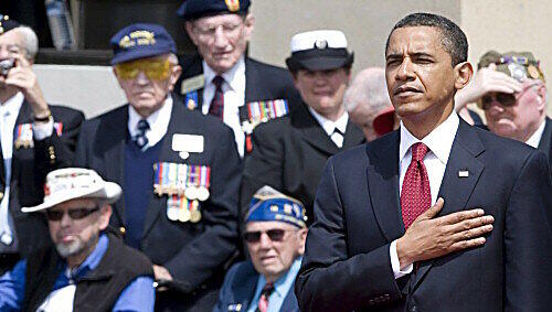 Obama mit Weltkriegsveteranen Obama mit Weltkriegsveteranen