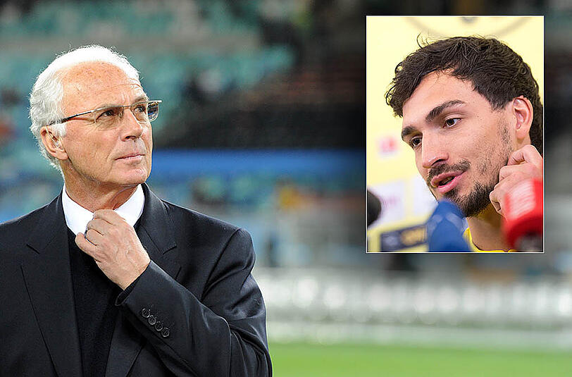 Franz Beckenbauer könnte einen Wechsel von Nationalspieler Mats Hummels in die englische Premier League gut verstehen - auch aus finanzieller Sicht.