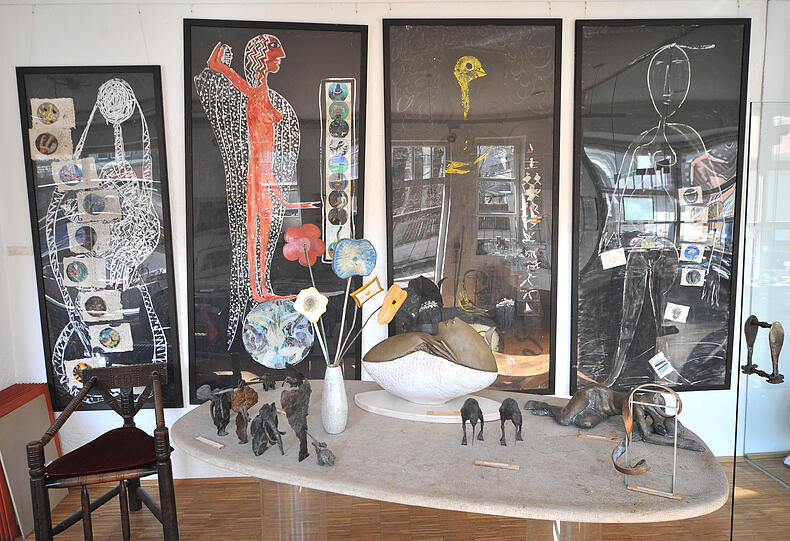 Galerie statt Autoglas: In diese Werkstatt ist die Kunst eingezogen.