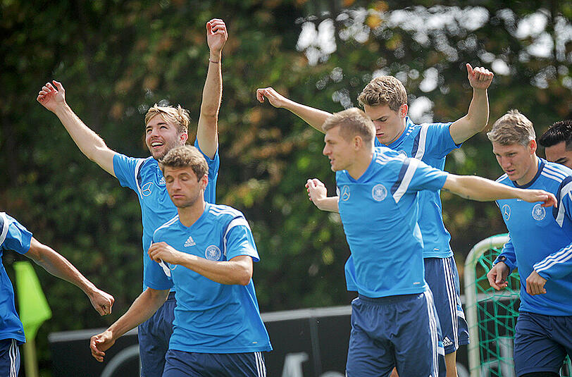 Die Bilder vom zweiten Trainingstag der deutschen Nationalelf bei der Vorbereitung auf das EM-Qualifikationsspiel gegen Polen.