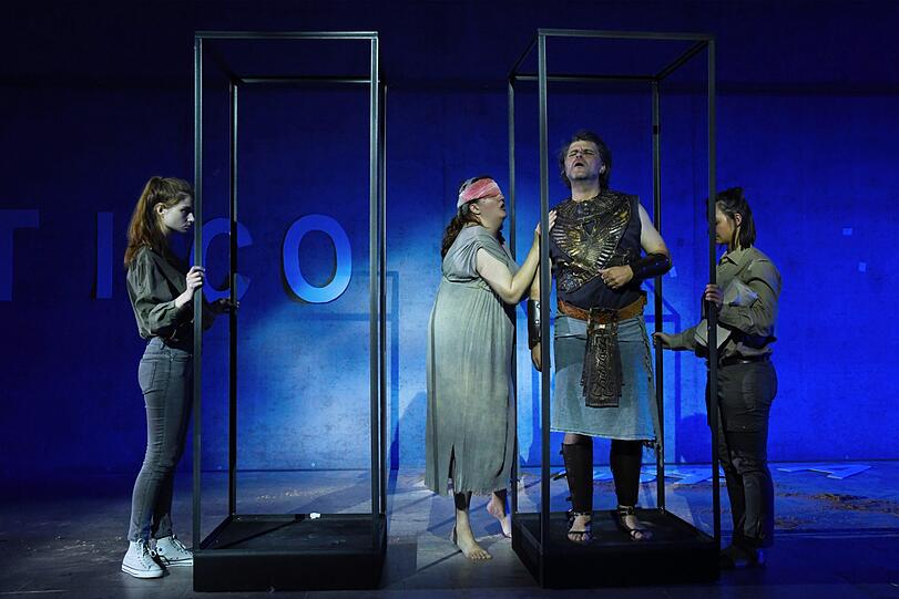 Verdis "Aida" im Ägyptischen Museum, inszeniert von Andreas Wiedermann.
