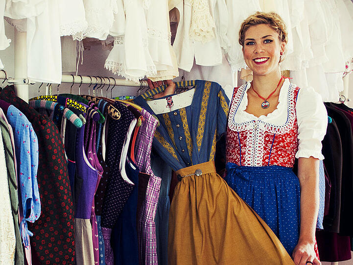 Julia Müllers Vintage-Dirndl sind Einzelstücke