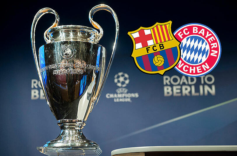 Die Bayern müssen im Halbfinal-Hinspiel gegen Barca zuerst auswärts ran.