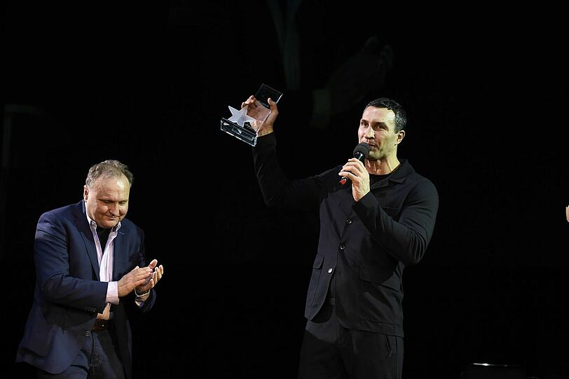 AZ-Verleger Prof. Dr. Martin Balle und Wladimir Klitschko