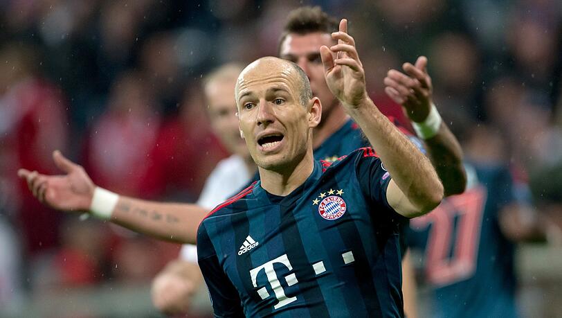 Streitbarer Typ: Arjen Robben und der nicht-geschossene Elfmeter gegen Viktoria Pilsen. Streitbarer Typ: Arjen Robben und der nicht-geschossene Elfmeter gegen Viktoria Pilsen.