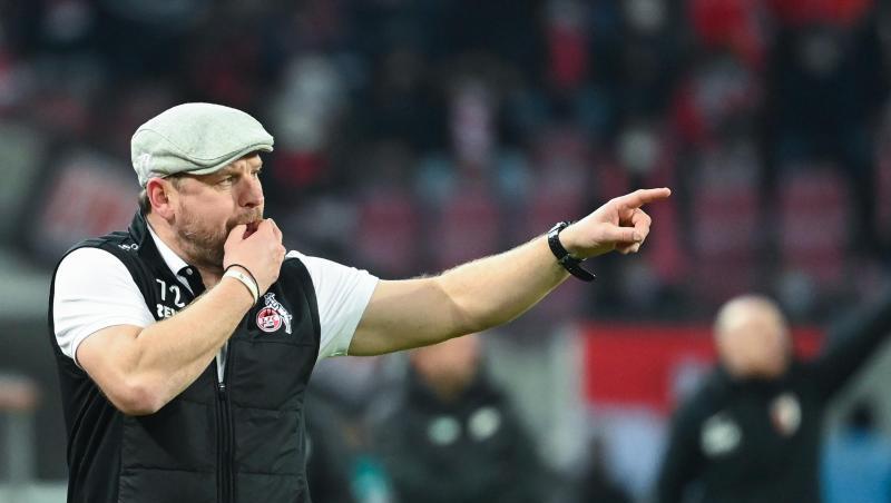 Kölns Trainer Steffen Baumgart gibt an der Seitenlinie immer alles.
