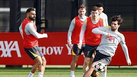Dominik Szoboszlai im Training des FC Liverpool.