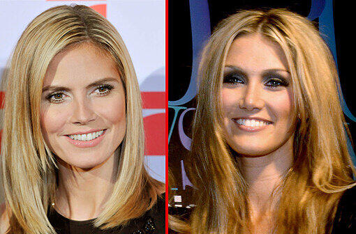 Die Australierin Delta Goodrem weist eine gewisse Ähnlichkeit mit Heidi Klum auf.