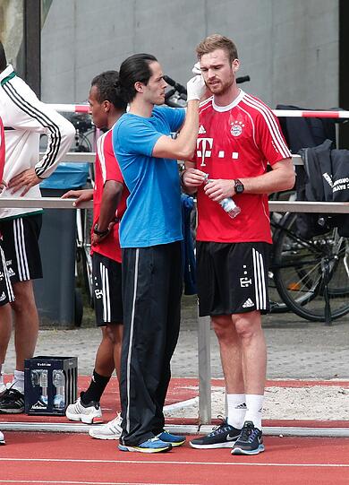 FC Bayern: Olympiapark: Die Bayern beim Laktattest - die Bilder! - FC Bayern - Abendzeitung München