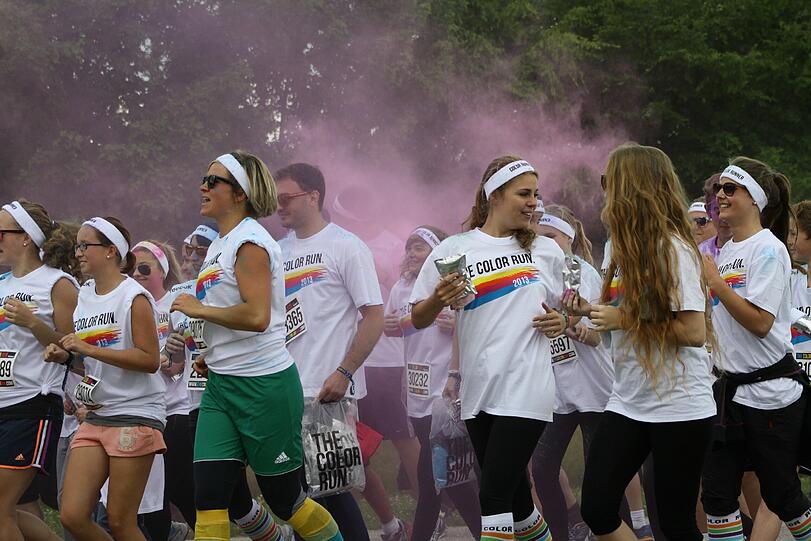 Bunter geht's nicht: Der Color Run in Riem. Die Bilder.