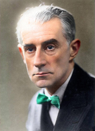 Der franz&ouml;sische Komponist Maurice Ravel.