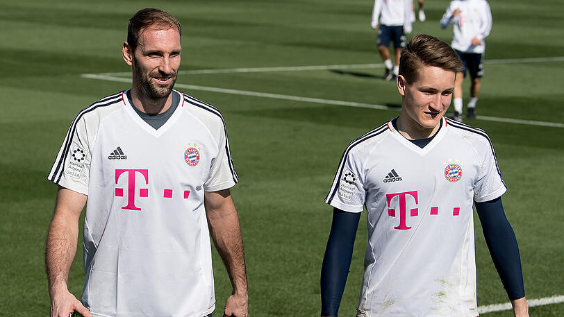 Schwitzen für den großen Triple-Traum: Klicken Sie sich durch die Trainings-Bilder vom Mittwoch.