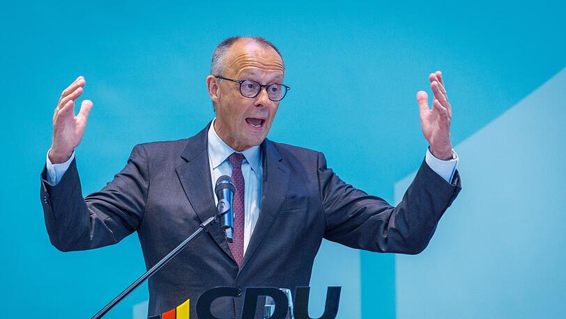 Merz gab sich mit Blick auf die Reformen optimistisch. Merz gab sich mit Blick auf die Reformen optimistisch.