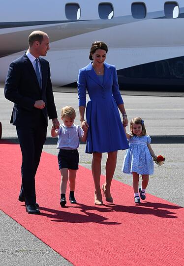 Die britischen Royals bei der Ankunft in Berlin