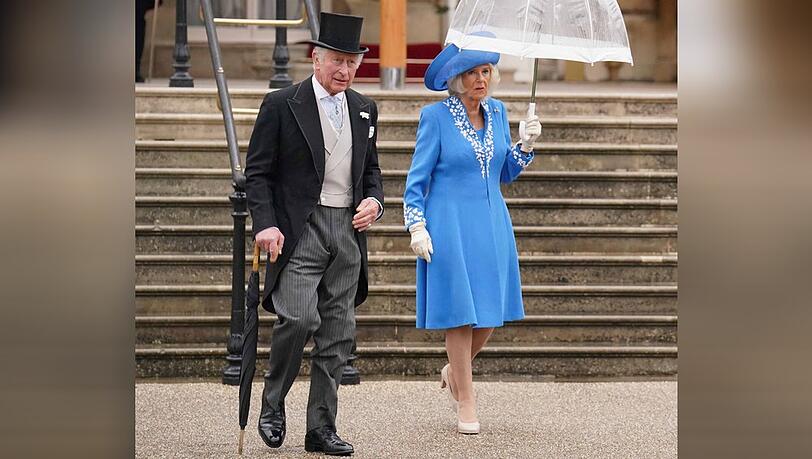 Prinz Charles und Herzogin Camilla auf der Gartenparty in London.