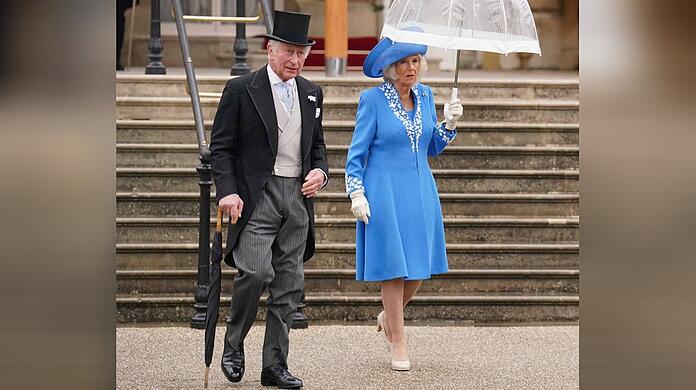 Prinz Charles und Herzogin Camilla auf der Gartenparty in London.