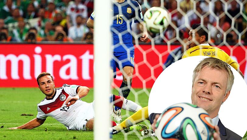 "Mach ihn! Mach ihn! Er macht ihn!", kommentiert Tom Bartels (Foto unten) den 1:0-Siegtreffer von Mario Götze in der Verlängerung beim Finale 2014 gegen Argentinien, der Deutschland den WM-Titel beschert. "Mach ihn! Mach ihn! Er macht ihn!", kommentiert Tom Bartels (Foto unten) den 1:0-Siegtreffer von Mario Götze in der Verlängerung beim Finale 2014 gegen Argentinien, der Deutschland den WM-Titel beschert.