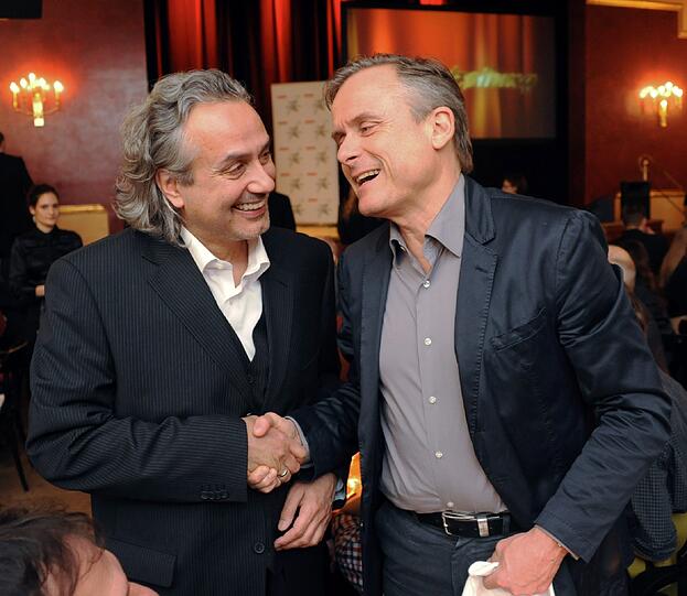 Humorist Axel Hacke (rechts), hier bei der AZ-Gala mit Krimiautor Friedrich Ani