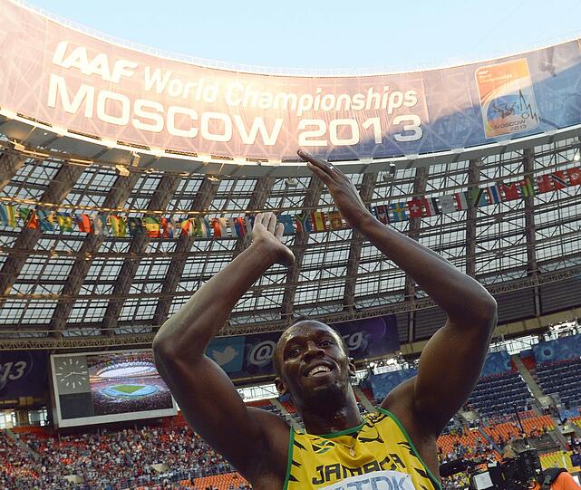 Der alles überragende Leichtathlet war aber wieder einmal Usain Bolt: Drei Goldmedaillen bei der Leichtathletik-WM. Nach Siegen über 100 und 200 Meter triumphiert er auch mit der jamaikanischen 4x100 Meter-Staffel.