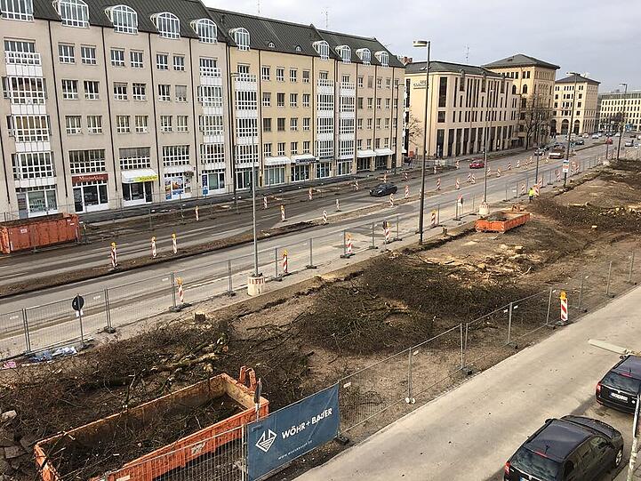 Auf diesen Bildern ist die Rodung bereits vorbei.