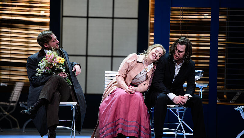 Die zweite Besetzung: Ludwig Mittelhammer (Albert), Andreja Zidaric (Sophie) und Alexandros Tsilogiannis (Werther).