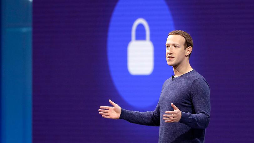 Mark Zuckerberg, Vorstandsvorsitzender von Facebook, spricht auf der Facebook-Entwicklungskonferenz F8.