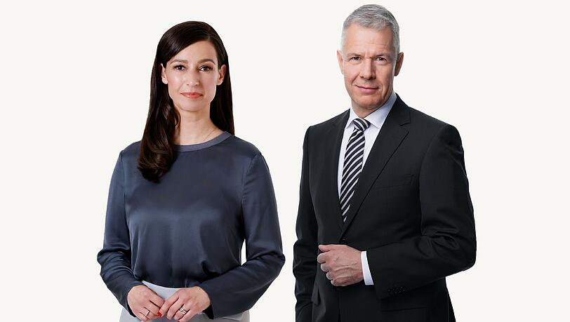 Die RTL-Moderatoren Pinar Atalay und Peter Kloeppel