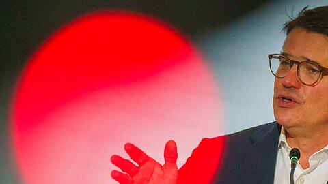 Boris Rhein, Ministerpräsident von Hessen, bei einer Pressekonferenz.