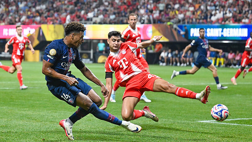 Stellte die Bayern-Abwehr bei der Klub-WM in Atlanta vor Probleme: PSG-Flügelflitzer Désiré Doué. Stellte die Bayern-Abwehr bei der Klub-WM in Atlanta vor Probleme: PSG-Flügelflitzer Désiré Doué.