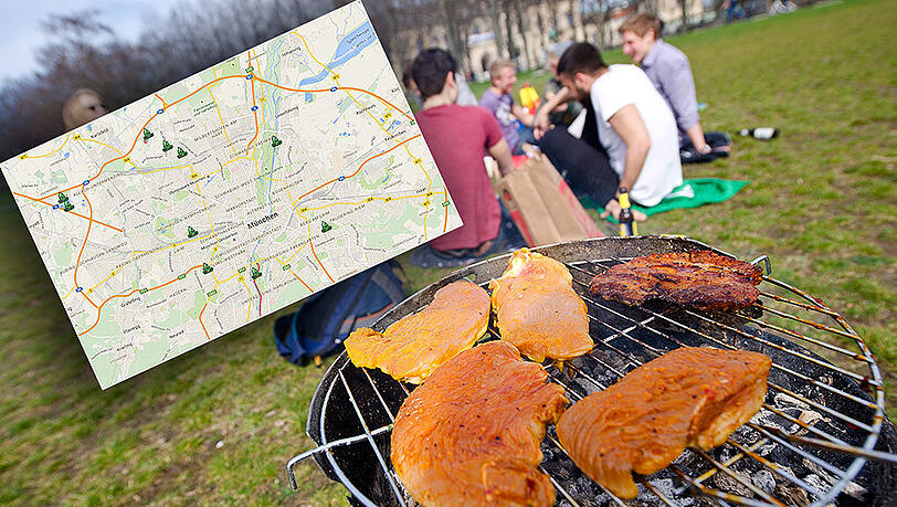 Die Stadt München veröffentlichte jetzt eine Karte, auf der alle Bereiche der Stadt gekennzeichnet sind, in denen das Grillen erlaubt ist! Die Stadt München veröffentlichte jetzt eine Karte, auf der alle Bereiche der Stadt gekennzeichnet sind, in denen das Grillen erlaubt ist!