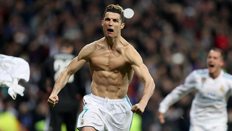 Das Tormonster: So jubelte Cristiano Ronaldo über seinen entscheidenden Treffer gegen Juventus Turin im Viertelfinale der Champions League. Jetzt trifft der Superstar von Real Madrid auf den FC Bayern.