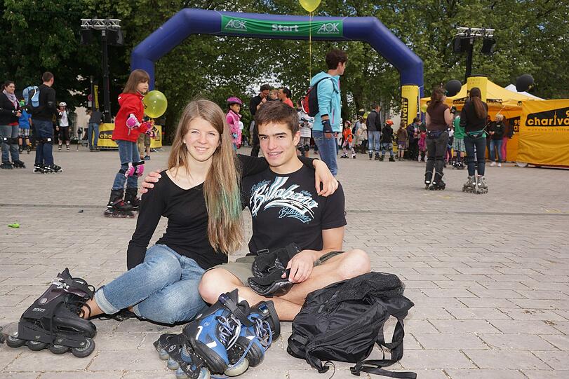 Sportlich: Der Saison-Auftakt der AOK-Blade-Night.